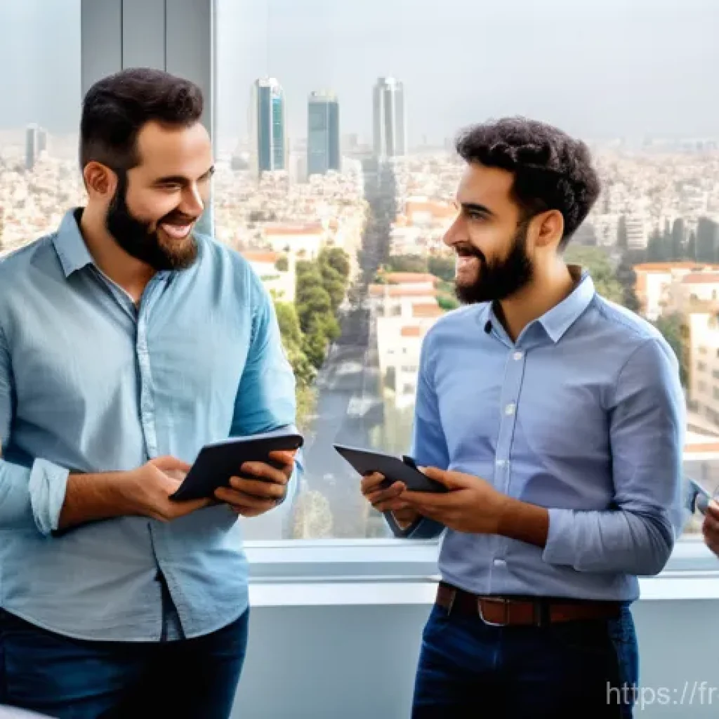 이스라엘의 벤처 캐피털 현황 - **Prompt:** A vibrant, dynamic image capturing the essence of a modern Israeli "Start-up Nation" inn...