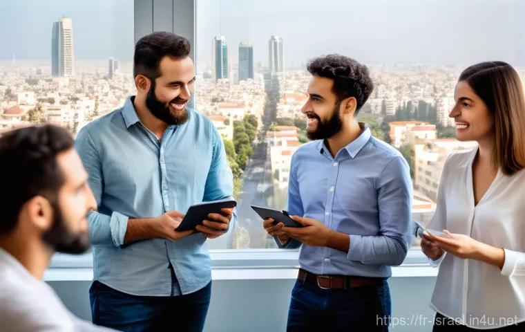 이스라엘의 벤처 캐피털 현황 - **Prompt:** A vibrant, dynamic image capturing the essence of a modern Israeli "Start-up Nation" inn...