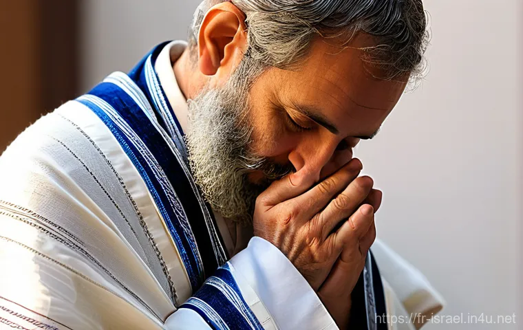 이스라엘 전통 의복  키파와 탈리트 - **Prompt 1: A Young Boy's Quiet Reflection with his Kippa**
    "A serene portrait of a young Jewish...